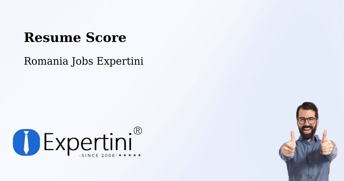 Resume Score & Job Description Match Tool – Stânca - Romania Jobs Expertini